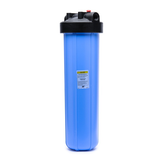 20" Big Blue Housing Kit with 1" Caps (with Mounting Bracket & Wrench)