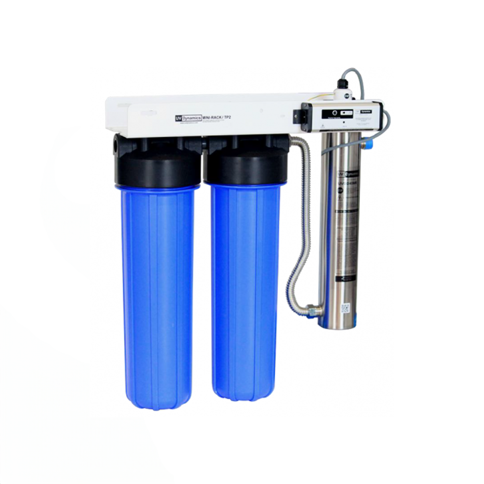 UV Dynamics Mini Rack - 13gpm, 20" Sed & Carbon Filters
