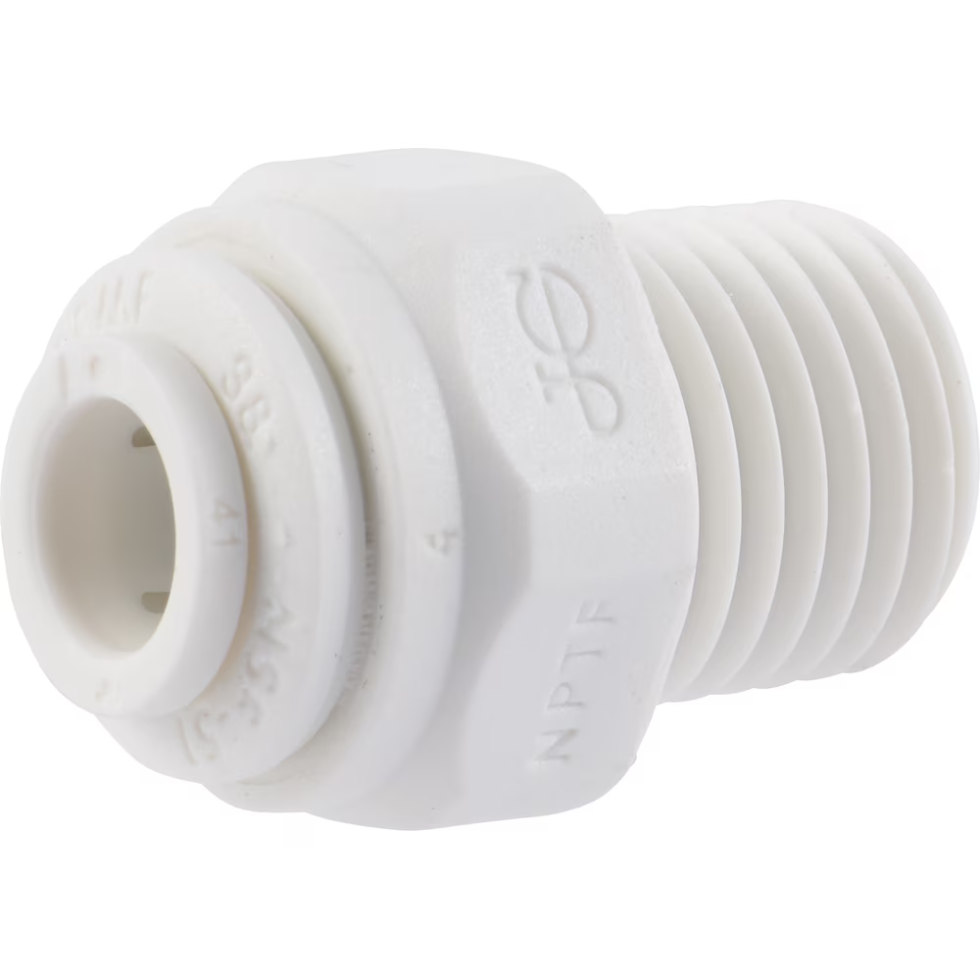 Male Connector, 1/4" x 1/4" (John Guest)