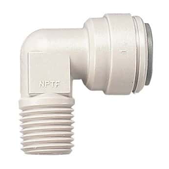 Fixed Elbow, 1/4" Thread x 3/8" Push Fit (John Guest)