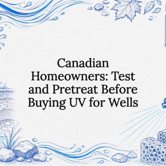 Decorative well water UV title card
