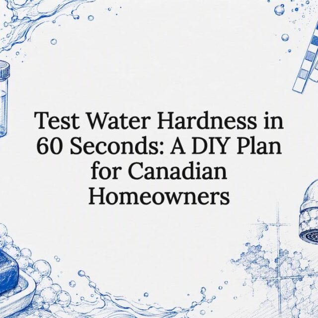 Decorative hard water testing title card