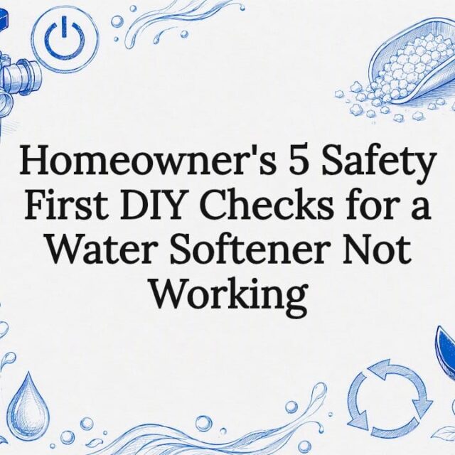 Decorative water softener safety checks title card