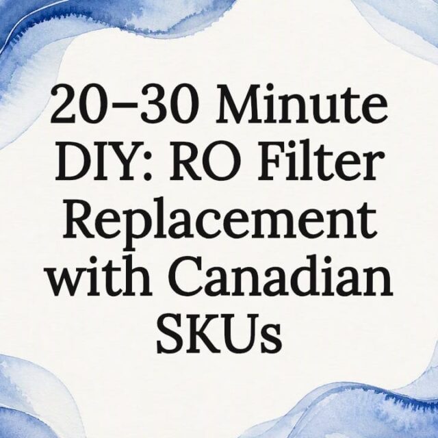 Decorative RO filter replacement title card