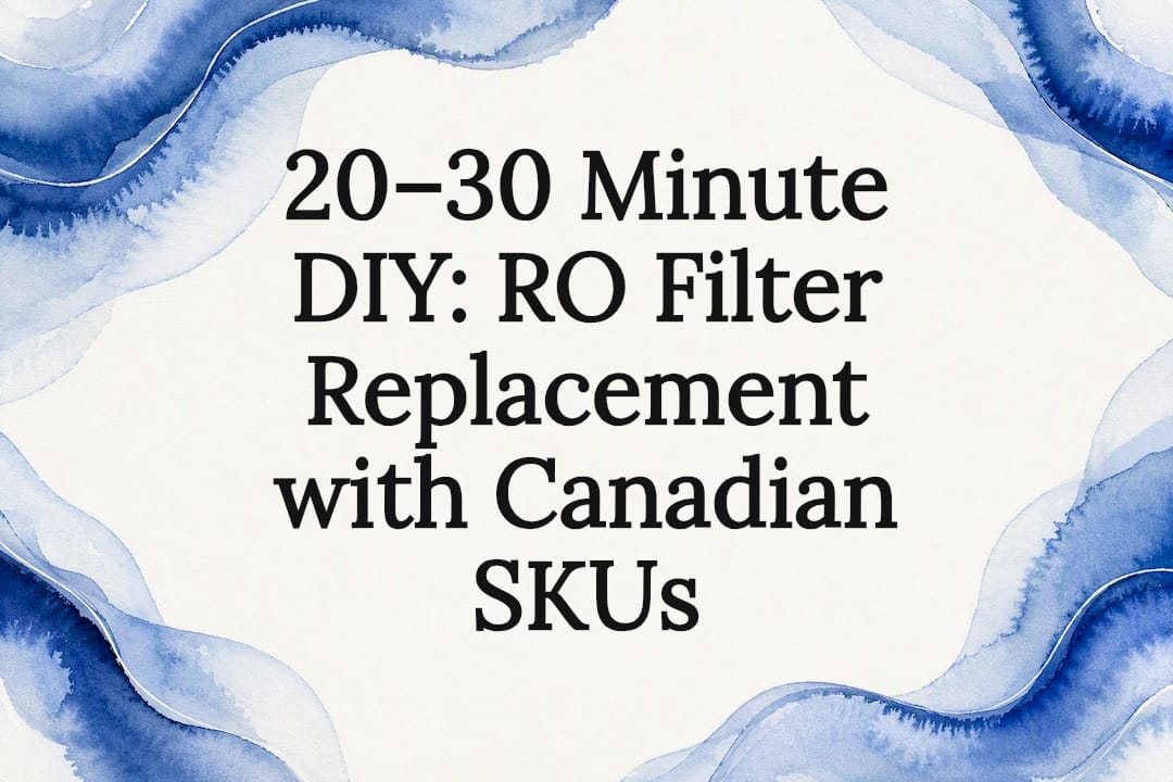 Decorative RO filter replacement title card