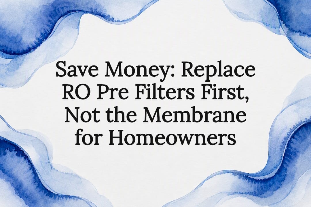 RO pre-filter maintenance title card