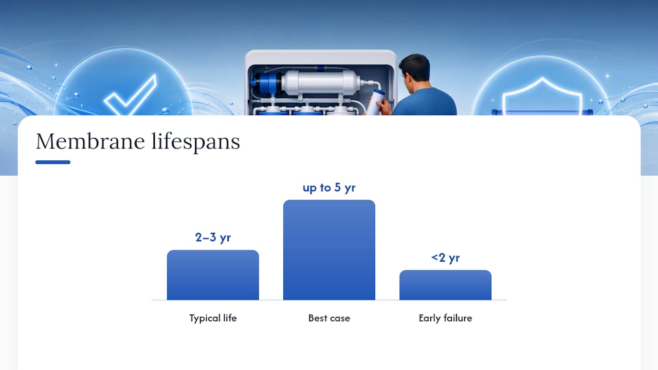 When does the membrane actually need replacing? — overview diagram
