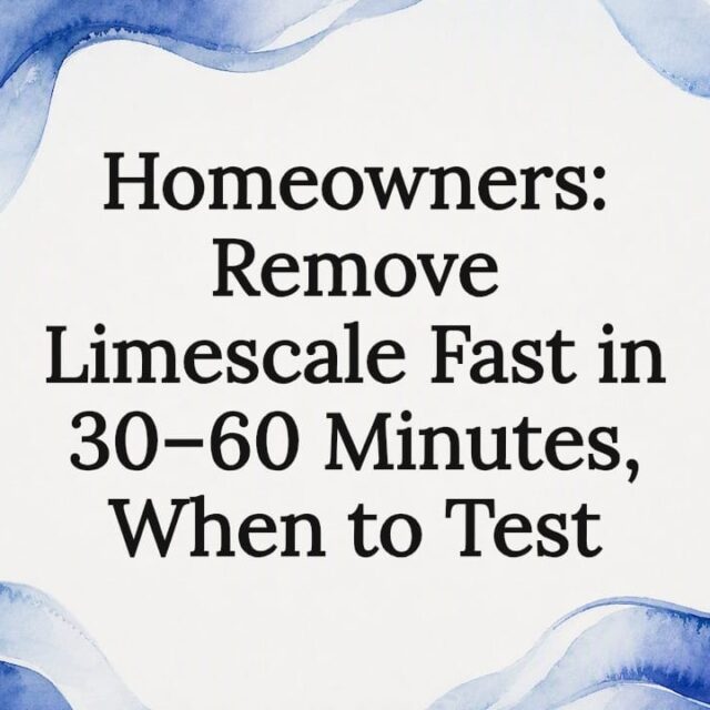 Water and limescale removal title card