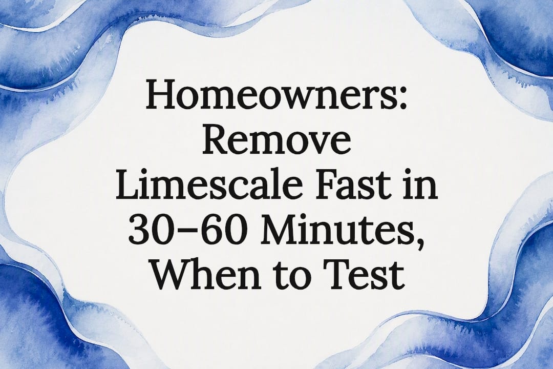 Water and limescale removal title card