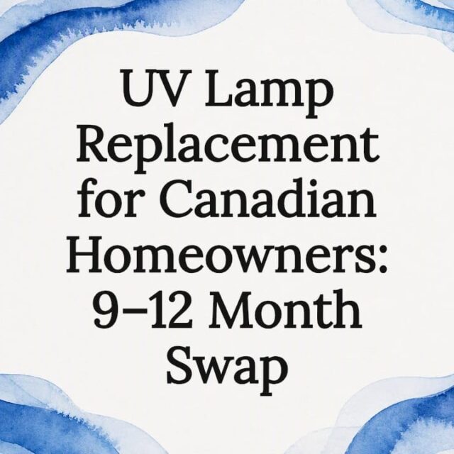 Decorative blue watercolor UV lamp title card