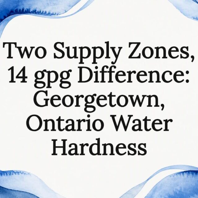 Decorative Georgetown water hardness title card