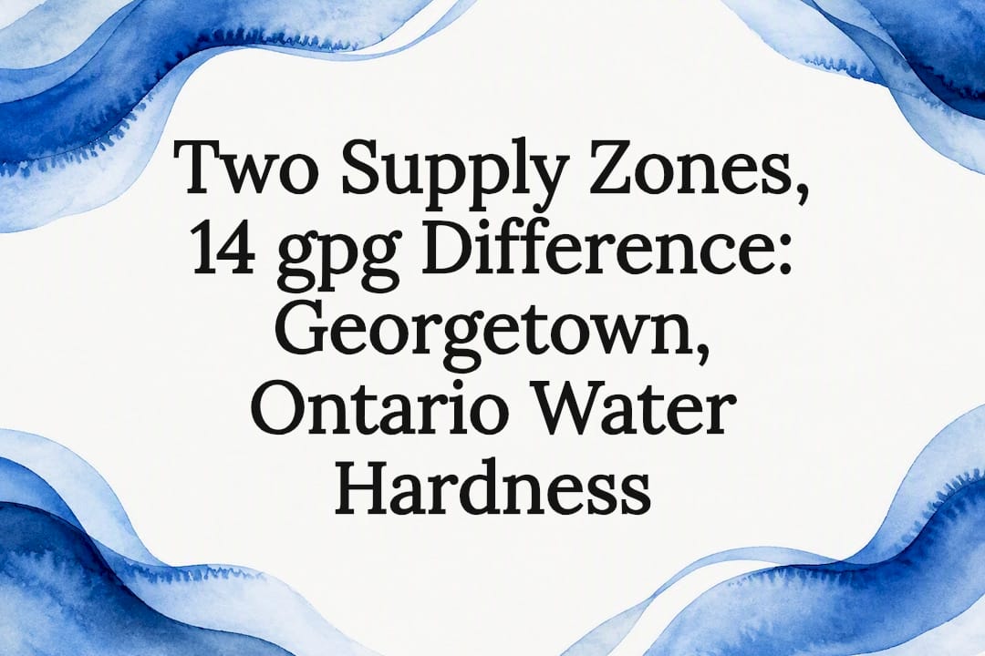 Decorative Georgetown water hardness title card