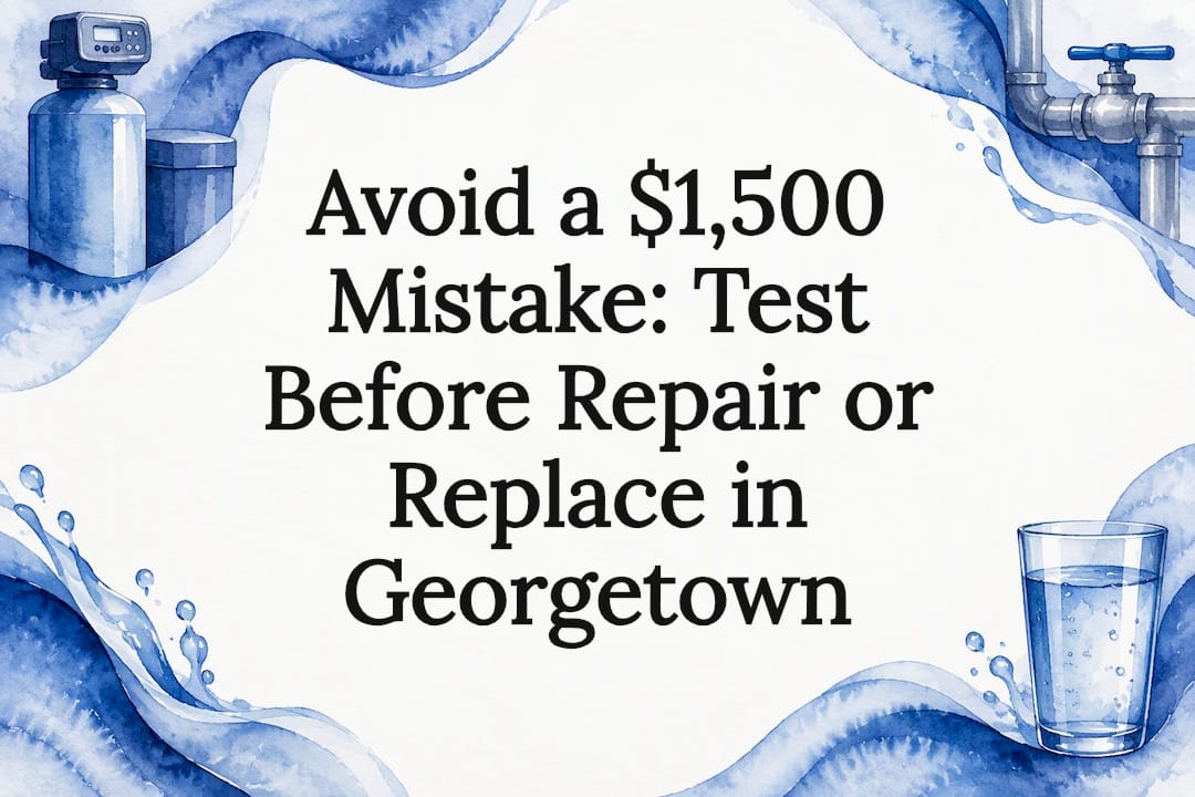 Decorative water treatment article title card
