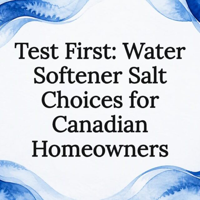 Decorative water softener salt title card