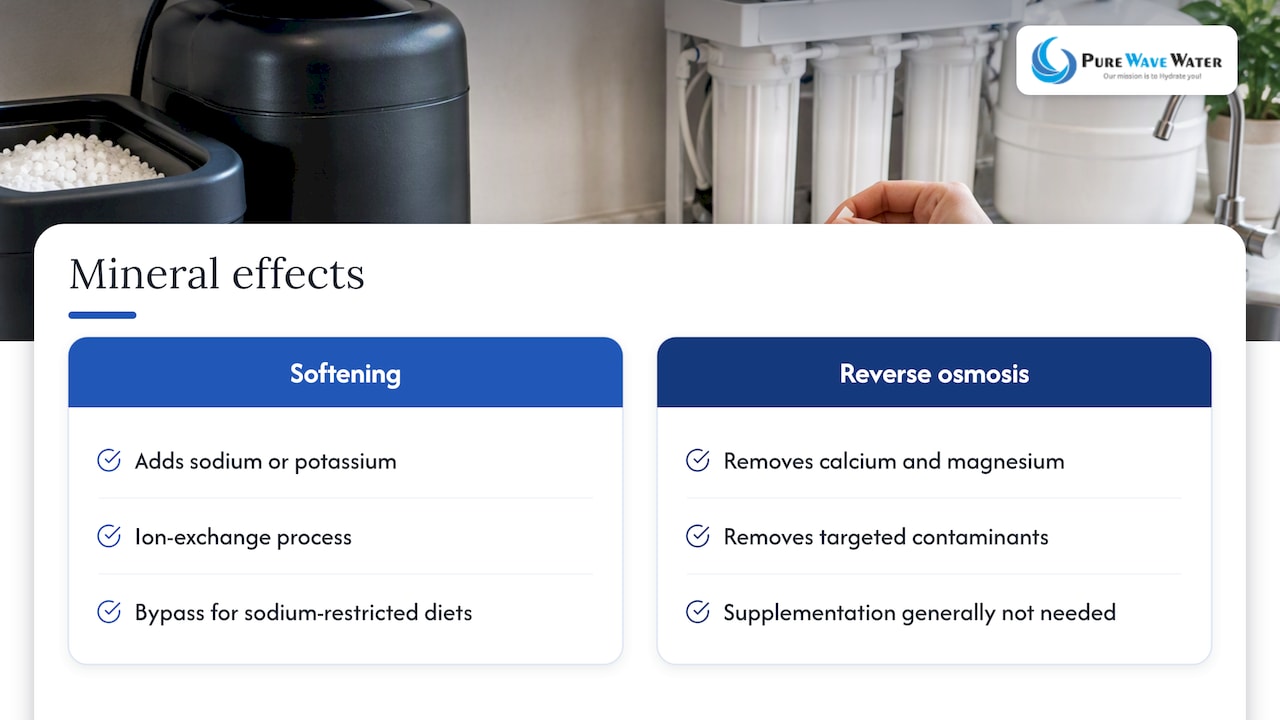 How softening and reverse osmosis affect minerals