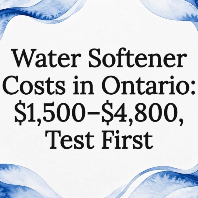 Water softener cost article title card