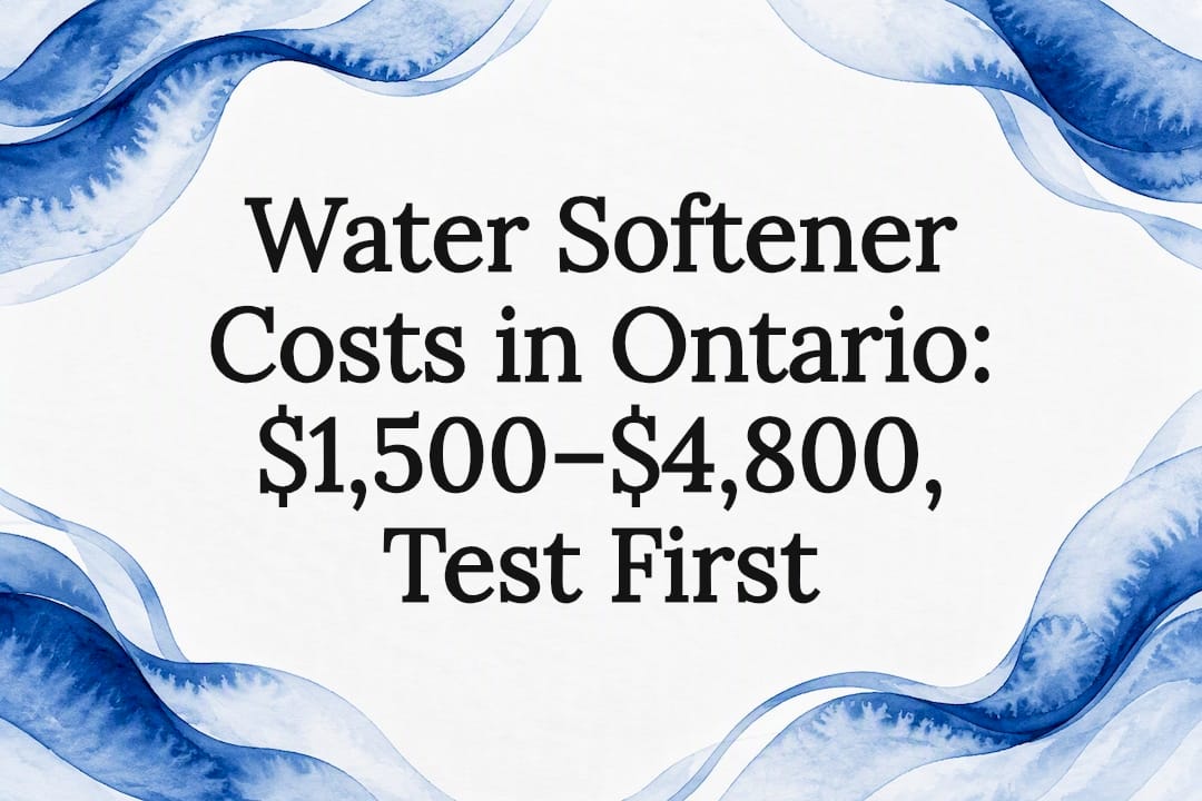 Water softener cost article title card