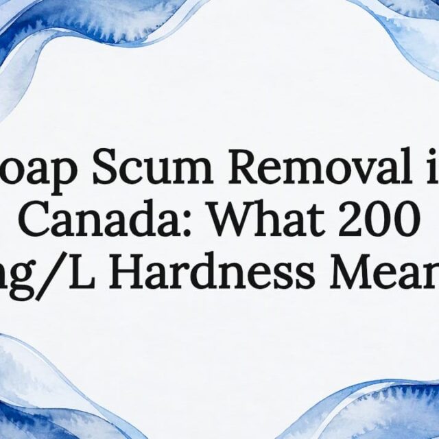Water softener cover for hard-water soap scum